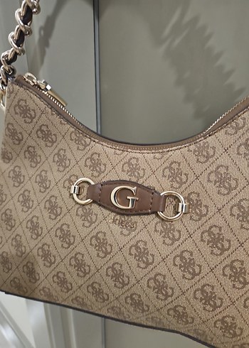 Guess Bej Zincir Detaylı Kadın Çanta