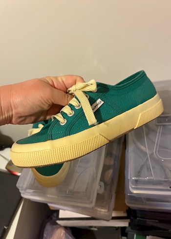 37 Beden yeşil Renk Superga Yeşil Kadın Spor Ayakkabı