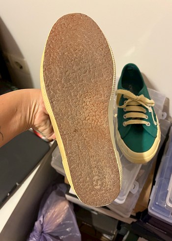 Superga Yeşil Kadın Spor Ayakkabı - Görsel 5