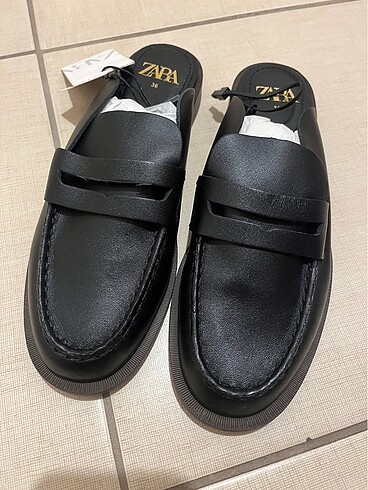 36 Beden Zara loafer terlik siyah