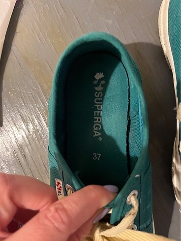 37 Beden yeşil Renk Superga ayakkabı yeşil