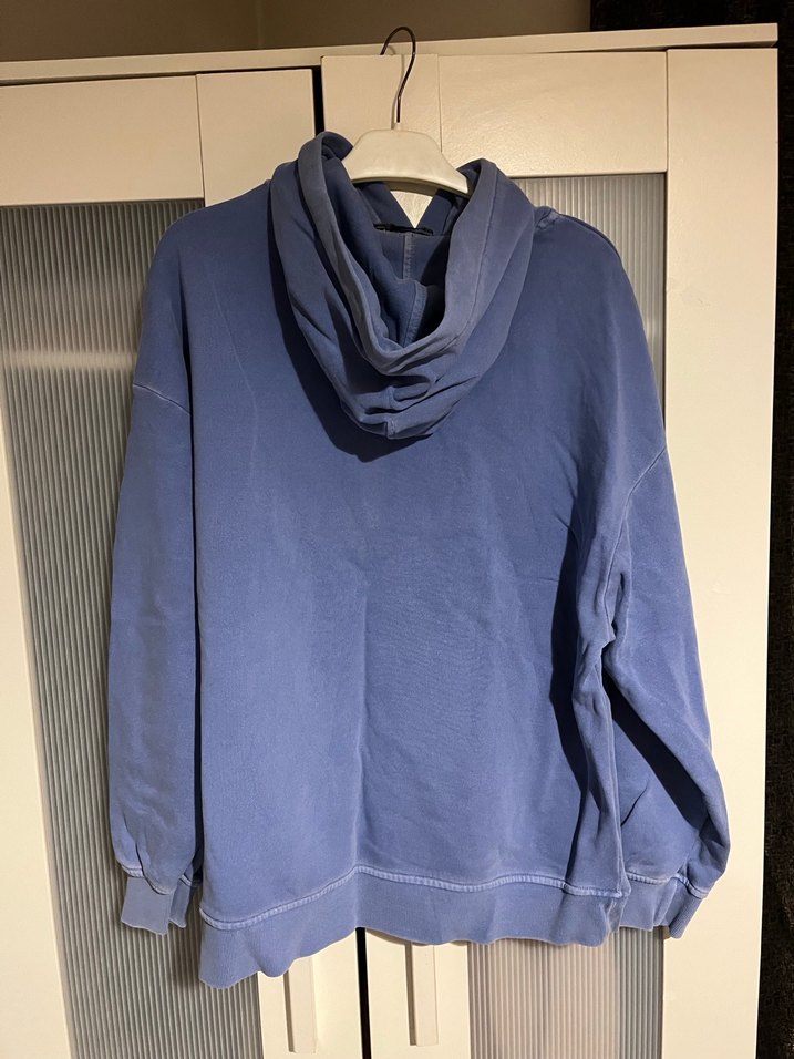 Mavi Kadın Sweatshirt Kapüşonlu - Görsel 3