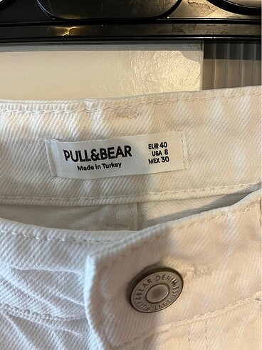 Pull and Bear Pull and bear beyaz kot