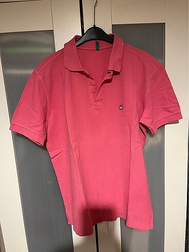 Benetton polo yaka tshirt pembe