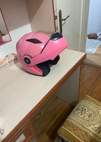 Diger Pembe Biker Kask