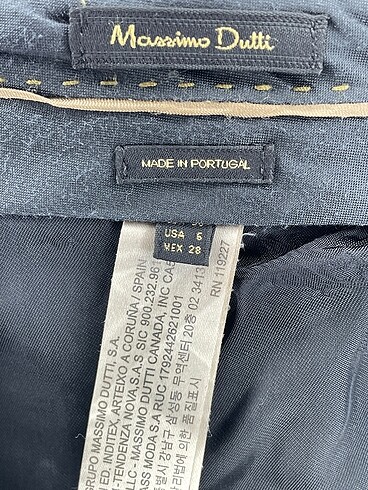 38 Beden siyah Renk Massimo Dutti Kumaş Pantolon %70 İndirimli.