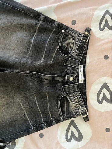 36 Beden siyah Renk Bershka baggy siyah kot pantolon