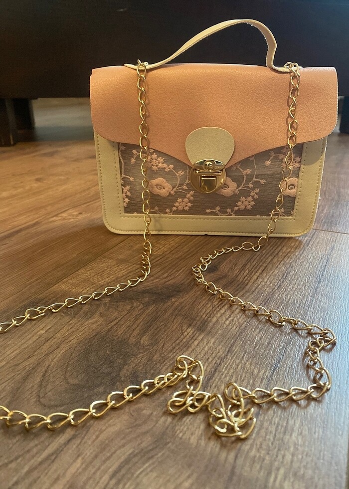 Krem pudra rengi çanta - Görsel 2