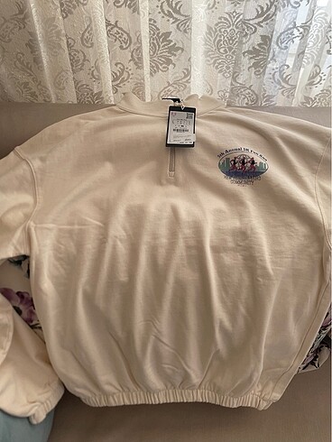 Zara Fermuarlı yaka Sweatshirt