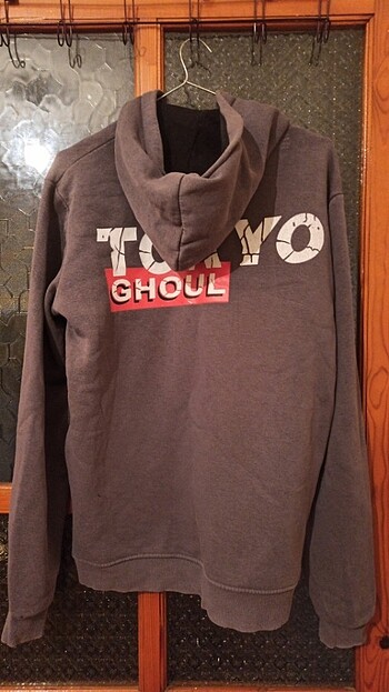 s Beden Tokyo ghoul Kaneki baskılı sweatshirt