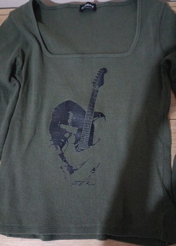 yeşil gitar bluz - Görsel 4