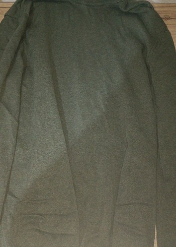 Kadın Haki Boğazlı Triko Kazak - Görsel 2