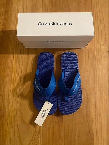 41 Beden lacivert Renk Calvin Klein Erkek Parmak Arası Terlik