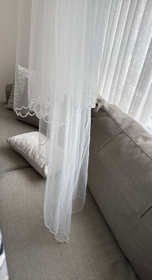 Boncuk İşlemeli Duvak - Görsel 4