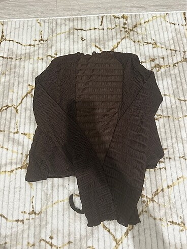 Trendyol & Milla Kahverengi Crop Bluz