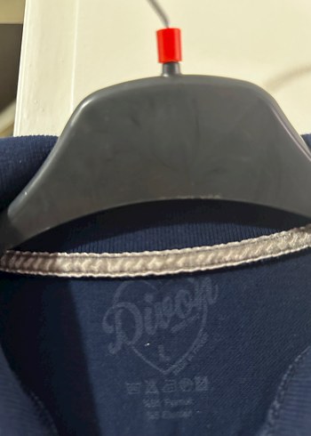 Lacivert Desenli Hamile Polo Tişört - Görsel 3