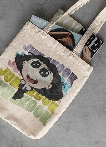 Diğer BTS Jungkook inside out bez çanta