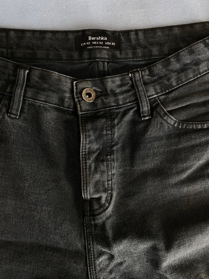 Bershka Siyah Kot Şort - Görsel 2