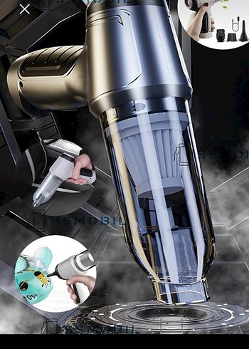 Kablosuz Mini Elektrikli Süpürge Seti - Görsel 3