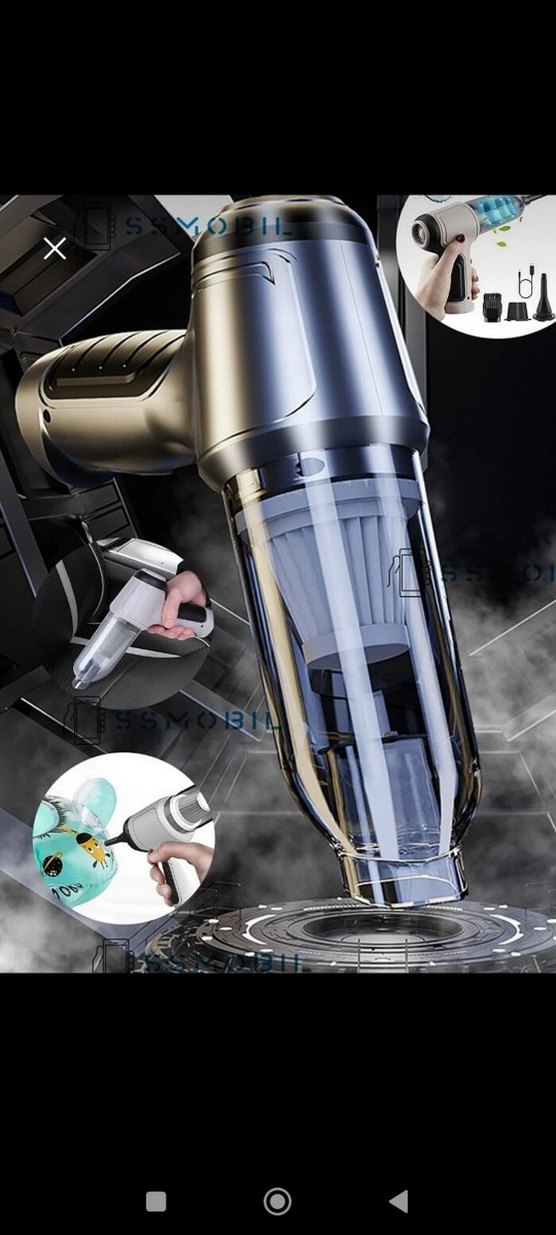 Kablosuz Mini Elektrikli Süpürge Seti - Görsel 3