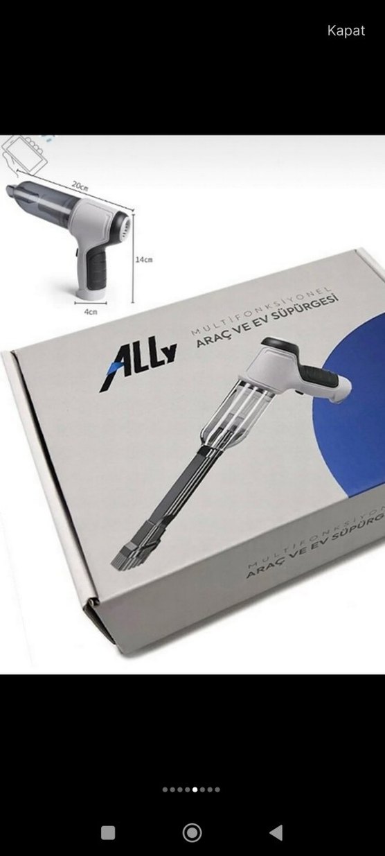 Kablosuz Mini Elektrikli Süpürge Seti - Görsel 2