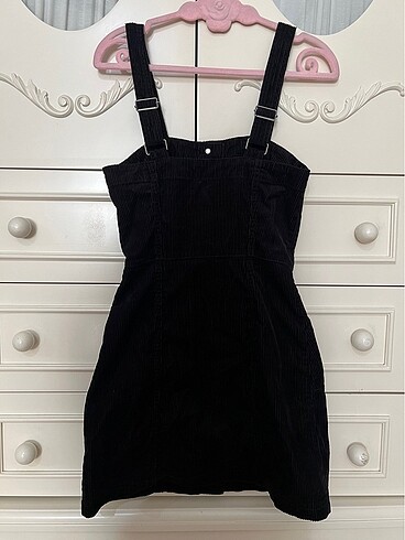 H&M H&M kadife siyah mini elbise