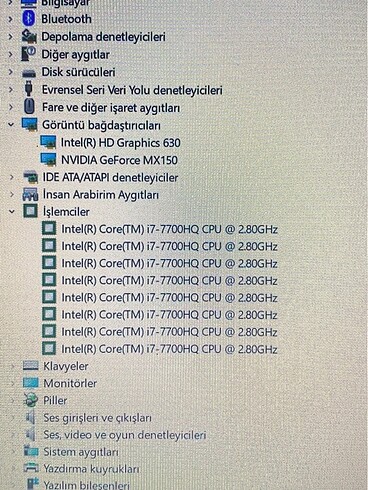 Beden MSİ // İ7-7700HQ // 250 GB M2 // 1TB HDD Gaming Laptop