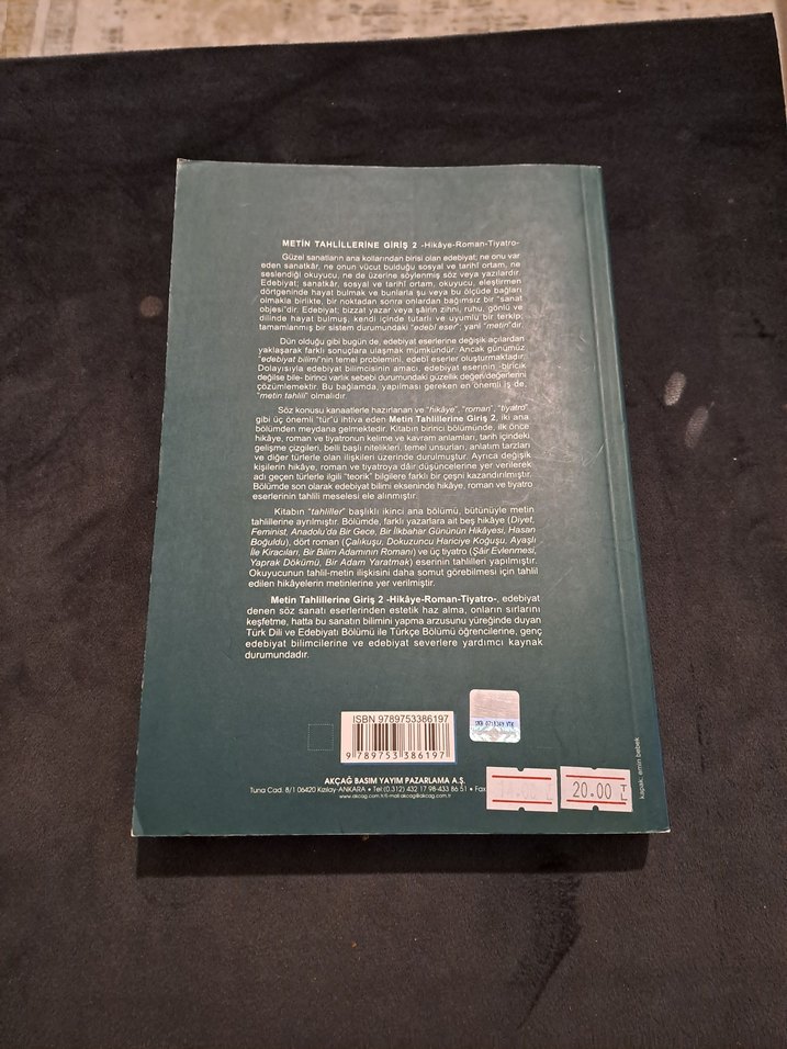 Metin Tahlillerine Giriş 2 - Hikaye, Roman, Tiyatro - Görsel 2