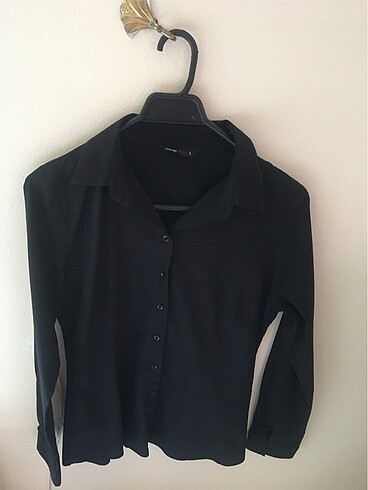 Siyah Kadın Gömlek - Görsel 2