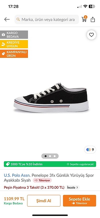 U.S Polo Assn. U.S. polo ayakkabı
