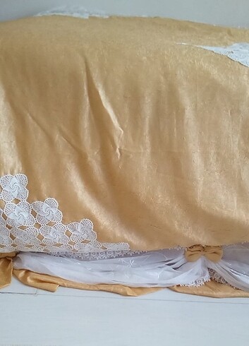 El Yapimı Dantelli Yatak Örtüsü - Görsel 11