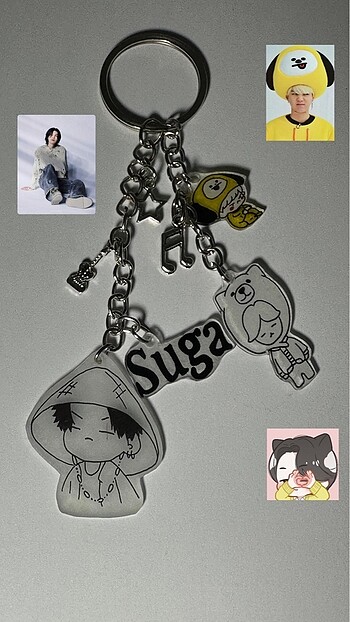 Suga (min yoongi) anahtarlık