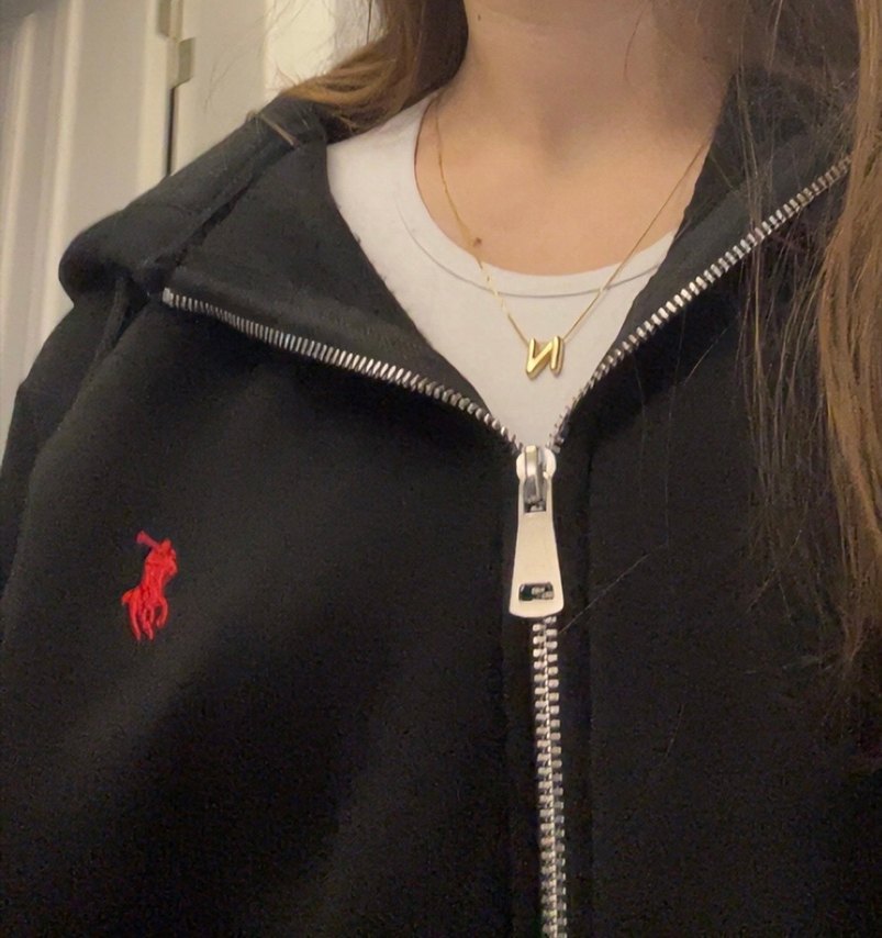 Siyah Fermuarlı Kadın Sweatshirt - Görsel 2