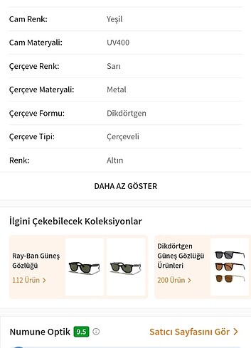 Rayban 3648 the marshall orjinql güneş gozlugu