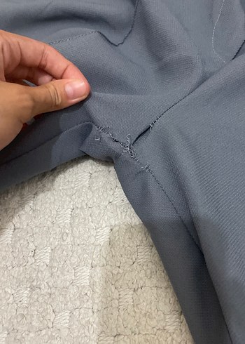 Trendyol & Milla Gri Düğmeli Kadın Kumaş Pantolon