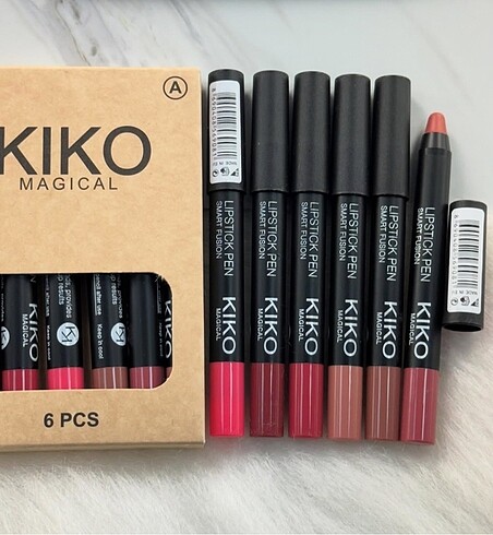 KİKO 6?LI RENKLİ DUDAK KALEMİ