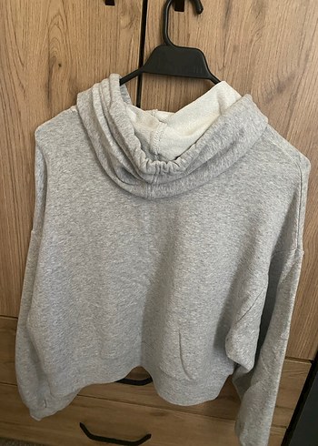 Gri Oysho Kapüşonlu Sweatshirt - Görsel 4