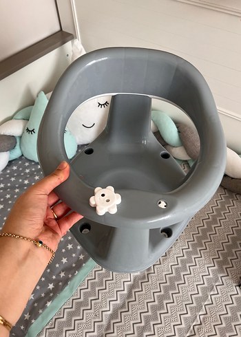 Gri Bebek Mama Sandalyesi Oturağı