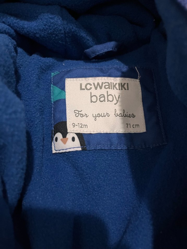 Renkli Baskılı Erkek Bebek Mont Tulum - Görsel 2