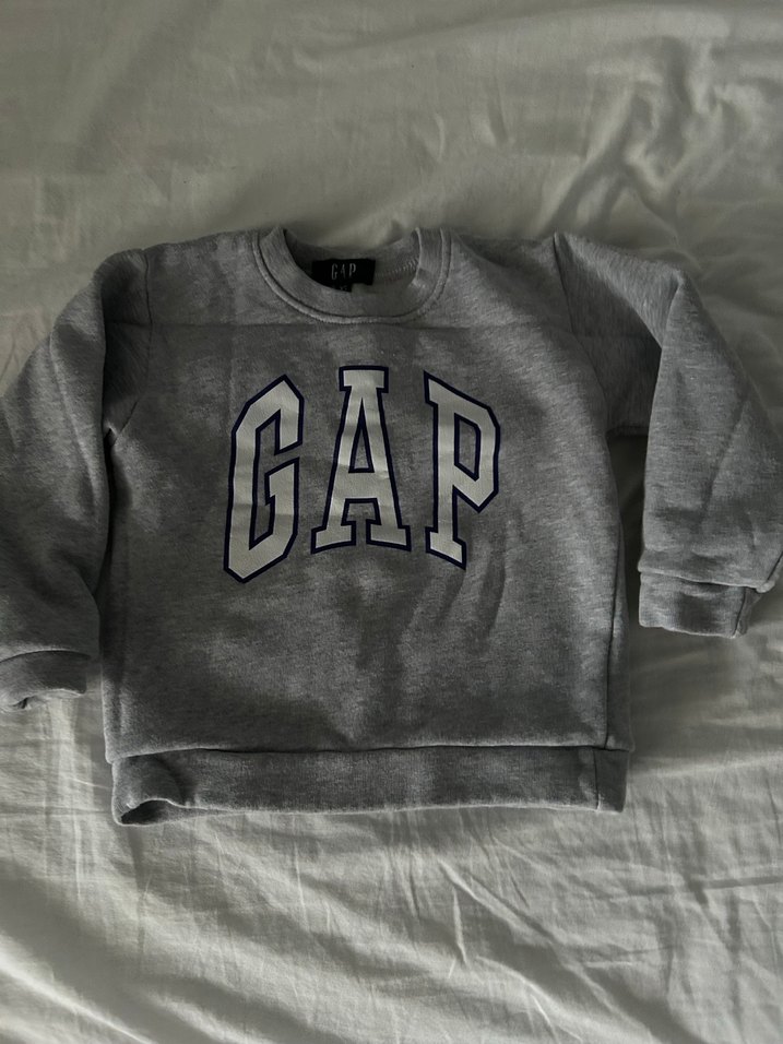 Erkek Gri GAP Baskılı Sweatshirt 1 yaş - Görsel 2