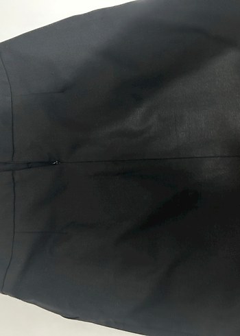 Düz Siyah Midi Kalem Etek - Görsel 4