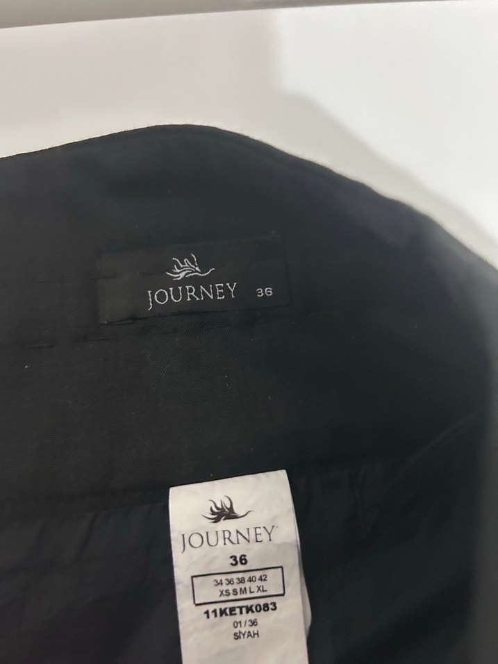 Düz Siyah Midi Kalem Etek - Görsel 2