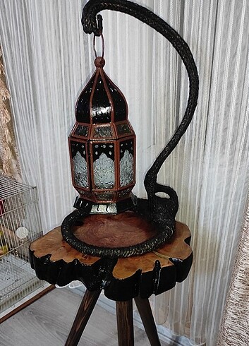  Beden siyah Renk Antika metal kandil 