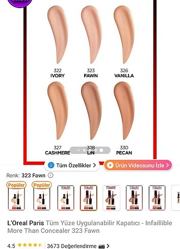 L'Oréal Paris L'Oreal paris kapatıcı 24 saat kalıcı