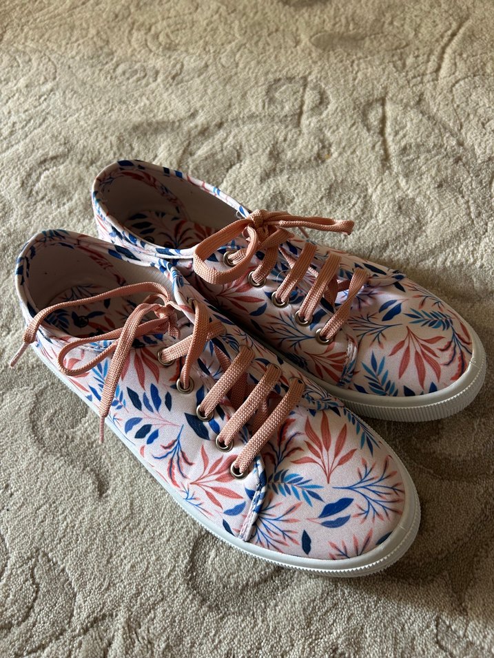 Pembe renkli günlük Sneaker - Görsel 3