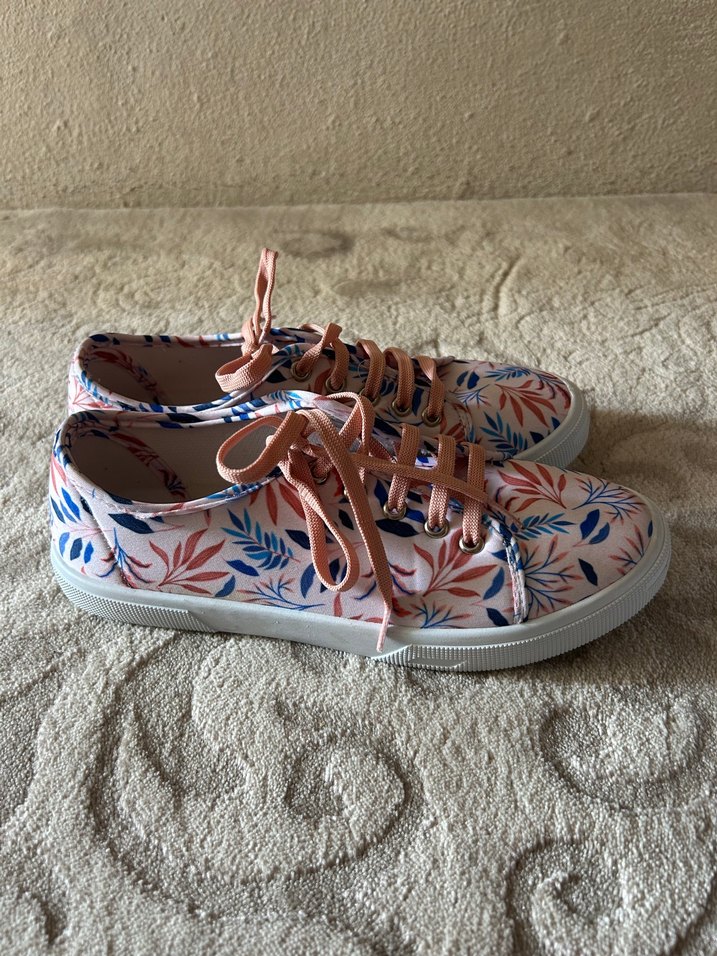 Pembe renkli günlük Sneaker - Görsel 2