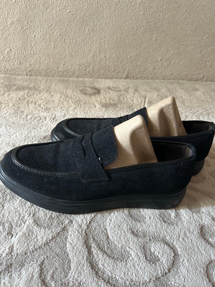 Siyah Süet Erkek Klasik Ayakkabı - Görsel 3