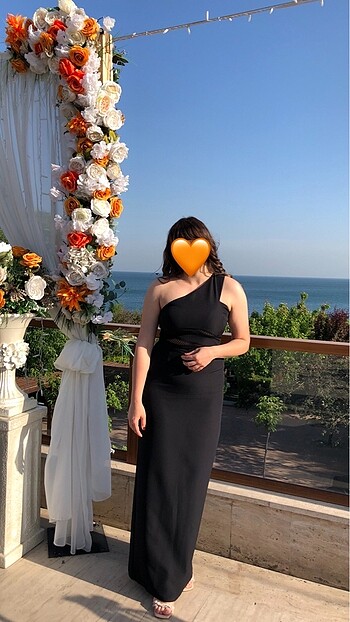 Trendyolmilla Siyah Tek Omuz Elbise