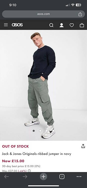 m Beden lacivert Renk Jack and Jones M kazak