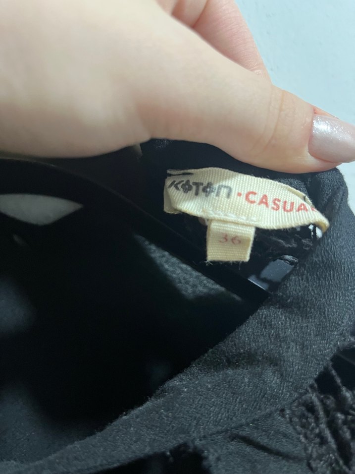 Uzun Kollu Siyah Gotik Bluz - Görsel 3